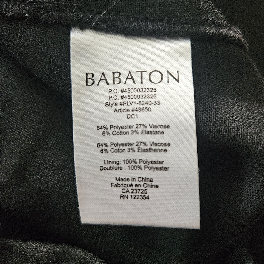 Aritzia Babaton black dress midi size 4 short sleeves - Picture 13 of 13